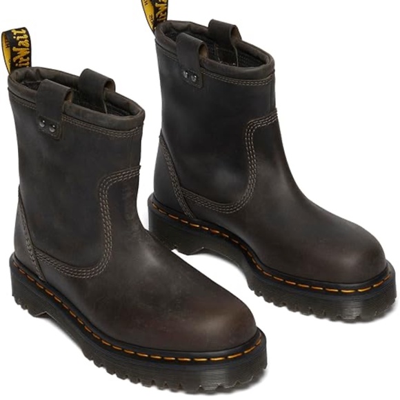 DR. MARTENS ANISTONE LO CHARCOAL GRY SIZE MENS 11 OR WOMENS 12 - Picture 1 of 4
